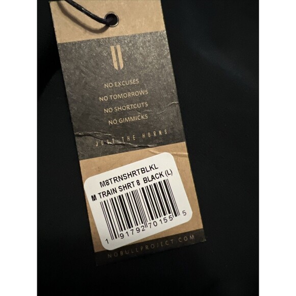 LARGE Nobull Men's Train Shorts Black 8” Active Performance Unlined - Picture 9 of 9